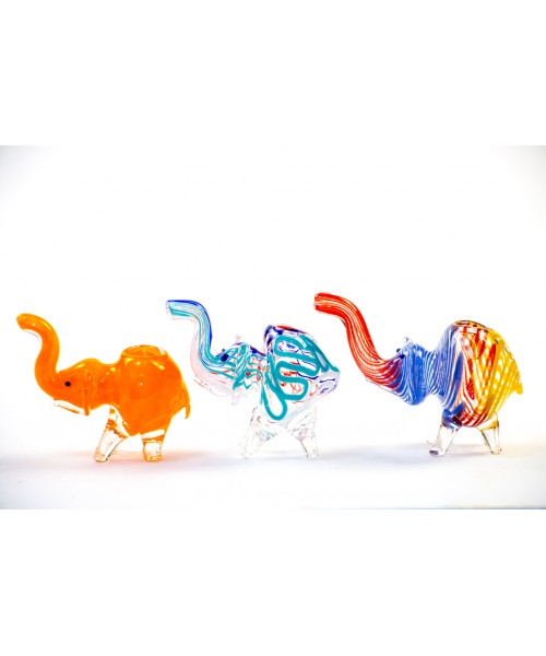 Glass Pipe Inside Elephant - Small