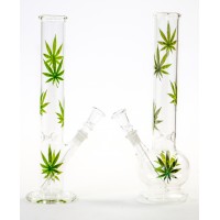 12 Inch Clear With Leaf