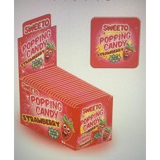 Sweeto Popping Candy - Strawberry (24 x 5 g)
