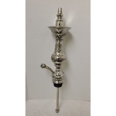 Hookah Stem - Stainless Steel Pear Punched w/40 Air Flow Channels (16" base - bowl tip)