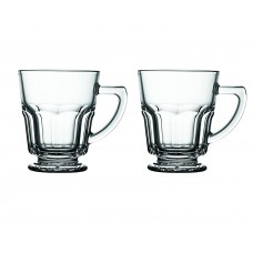 Glass Mugs w/Handle (Set of 2) (PSH050)