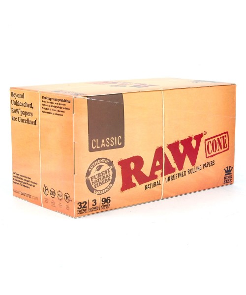 Raw Cone King Size (32 Packs X 3 Cones / Pack) Raw Cone King Size (32 Packs X 3 Cones / Pack)