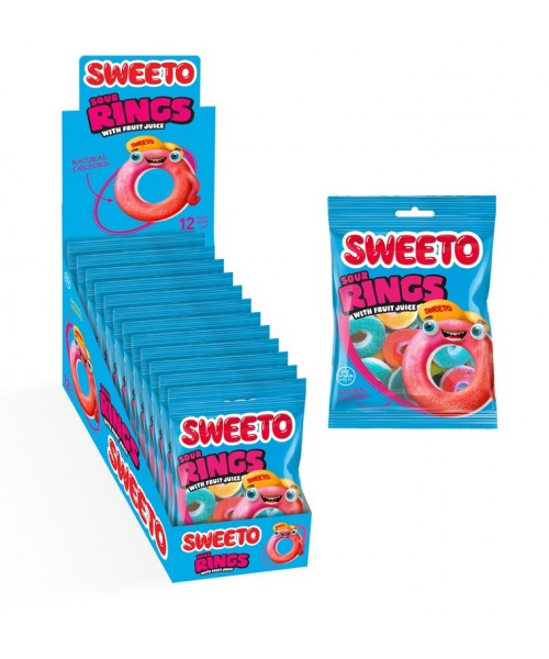 Sweeto Sour Rings Jelly Gummies (12 x 80 g)