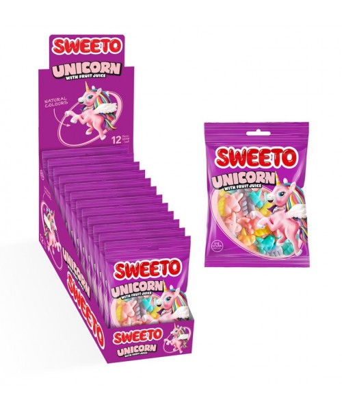 Sweeto Unicorn Jelly Gummies (12 x 80 g)