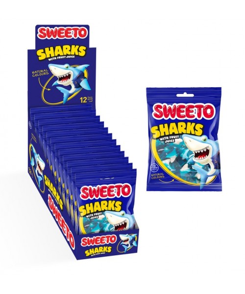 Sweeto Sharks Jelly Gummies (12 x 80 g)