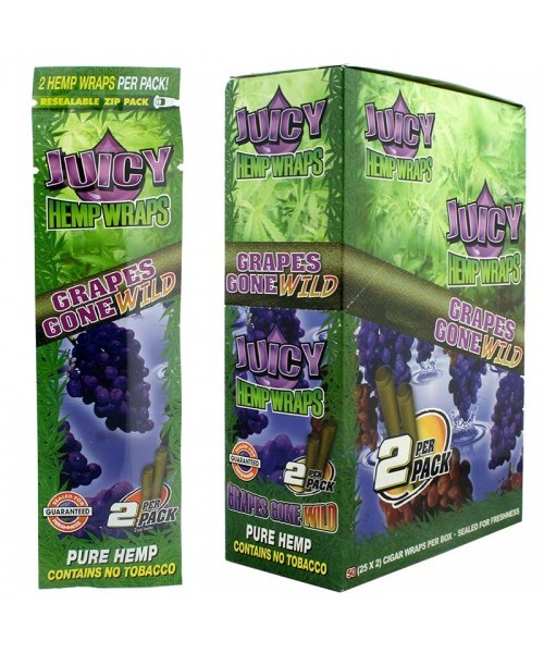 Hemp Wrap - Juicy Jay's - Purple (Grapes Gone Wild) (25 Packs)