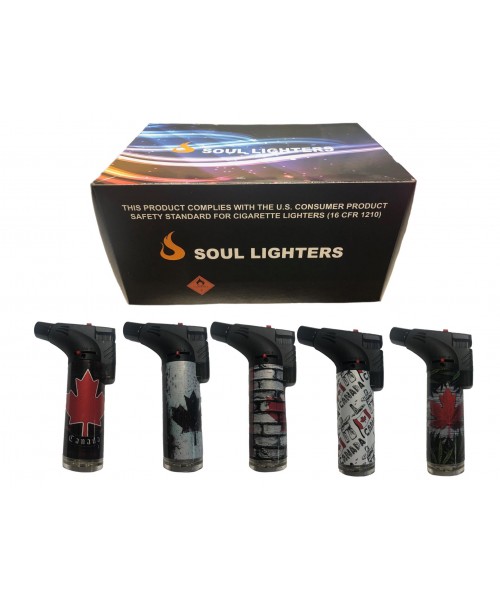 Soul Torch Lighter (15/Display) - Canada Flag