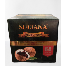 Charcoal - Sultana Premium Coconut Shell (64 Pieces)