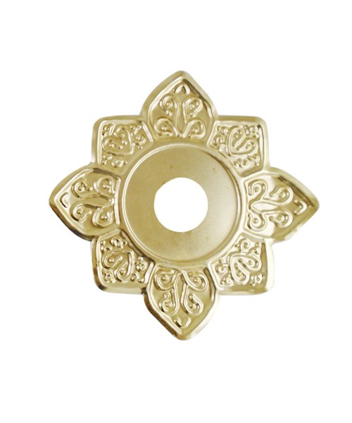 Sultana Hookah Tray - Flower Gold (23cm)