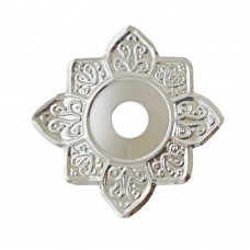 Sultana Hookah Tray - Flower Silver (23cm)