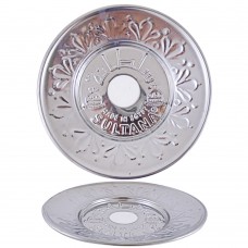 Sultana Hookah Tray - Medium Silver (23cm)