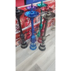 32" Stainless Steel Tango Hookah with 18 Air Flow Channels w/Carry on Bag