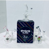 Water Pipe - 6.5" MGM Oil with Bowl & Banger