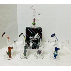 Water Pipe - 7.7" MGM Oil with Bowl & Banger