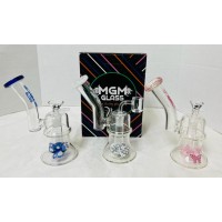 Water Pipe - 6.9" MGM Oil with Bowl & Banger