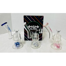 Water Pipe - 6.9" MGM Oil with Bowl & Banger
