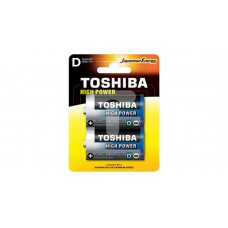 Toshiba High Power Alkaline Batteries - D (2 pack)