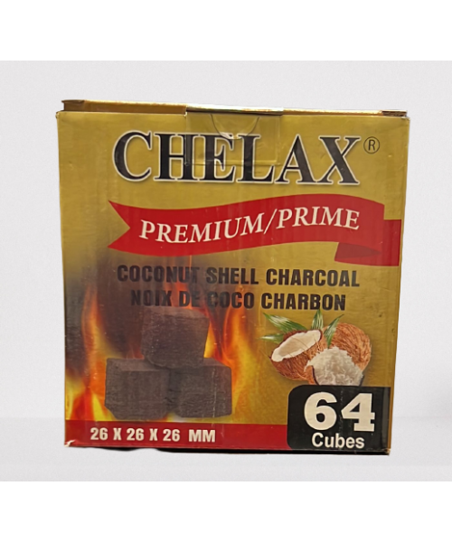 Charcoal - Chelax Premium Coconut Shell (64 Pieces)