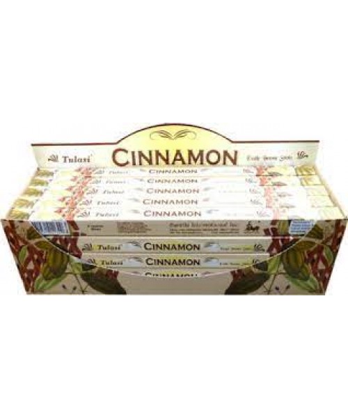 Incense - Tulasi Cinnamon (Box of 120 Sticks)