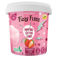 Fizzy Floss Popping Cotton Candy - Strawberry Flavor (18 x 60 g)