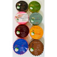 Hand Made Glycerin Soap Assortment of 24 (Coconut, Green Tea & Lemon, Lavender, Rose, Coco & Coffee, HImalayan Salt, Eucalyptus, Fruits) (100 g)