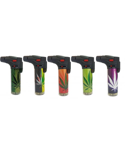 Soul Torch Lighter (15/Display) - Marijuana III