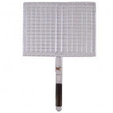 Grill Net With Wood Handle (40 CM x 30 CM) (3-17)(2-7)