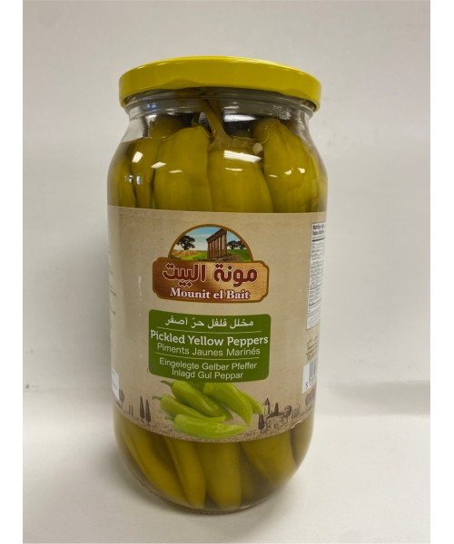 Mounit el Bait - Pickled Yellow Peppers (12 x 1000 g)