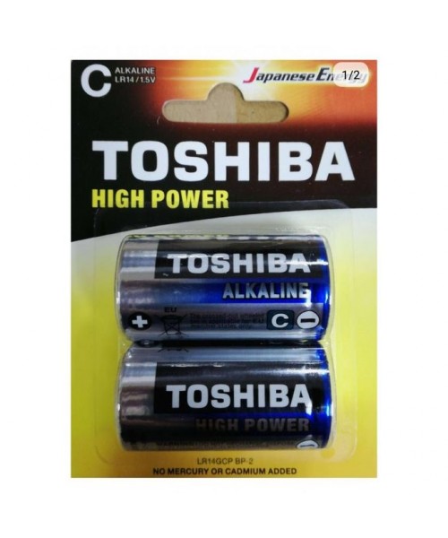 Toshiba High Power Alkaline Batteries - C (2 pack)